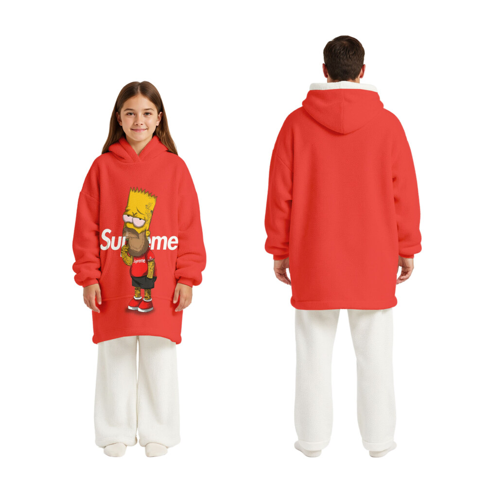 SUPREME, Bart Simpson - Oodie Blanket Hoodie