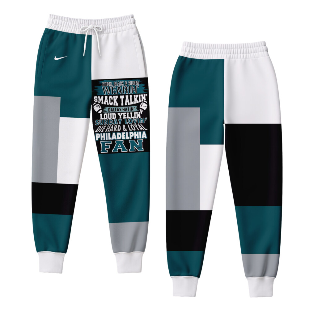 Green, Black & Silver Wearin - Philadelphia Eagles - Joggers
