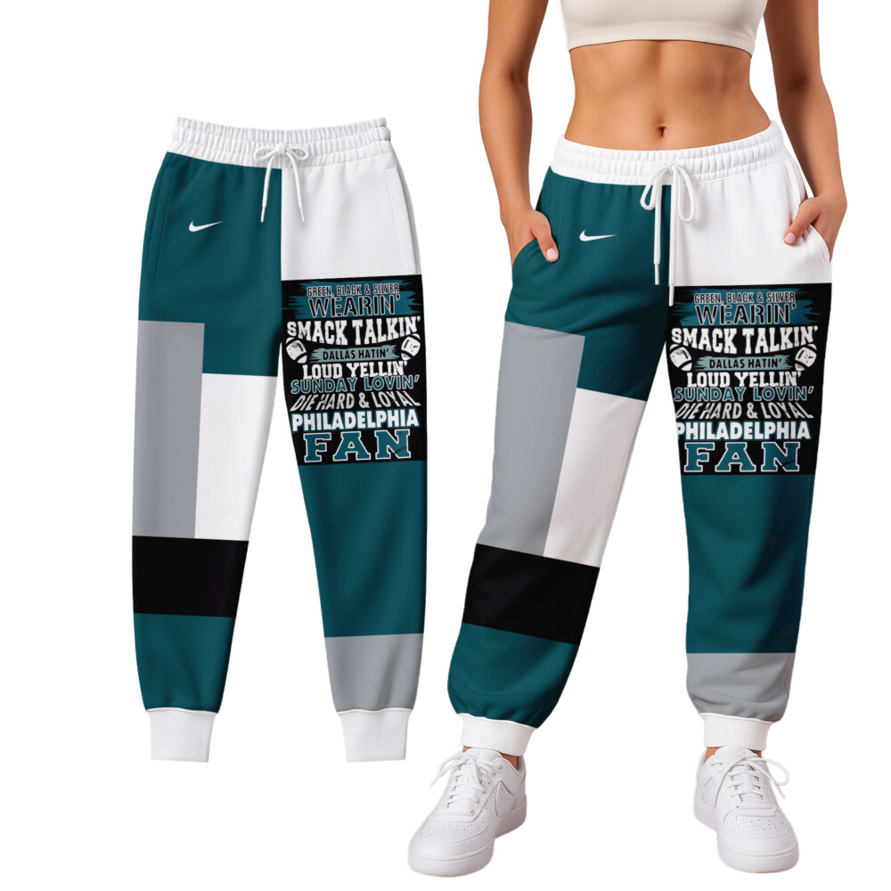 Green, Black & Silver Wearin - Philadelphia Eagles - Joggers