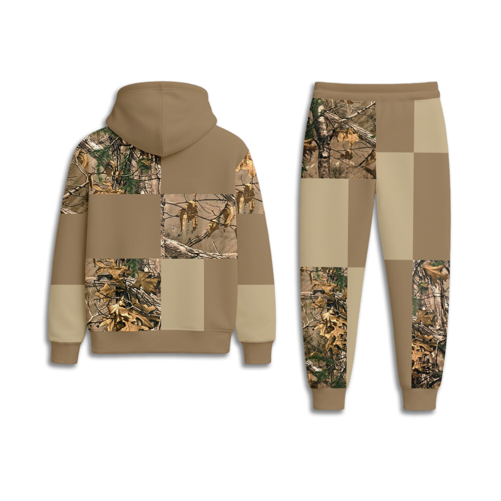 Nike Camo Brown - Unisex Hoodie Joggers Set