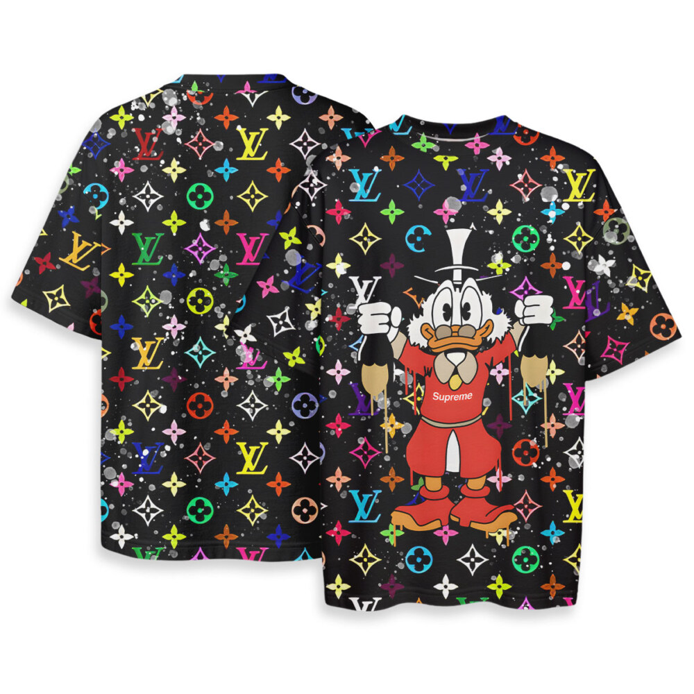 Donald Duck, L.Vuitton - Oversized Boxy Tee
