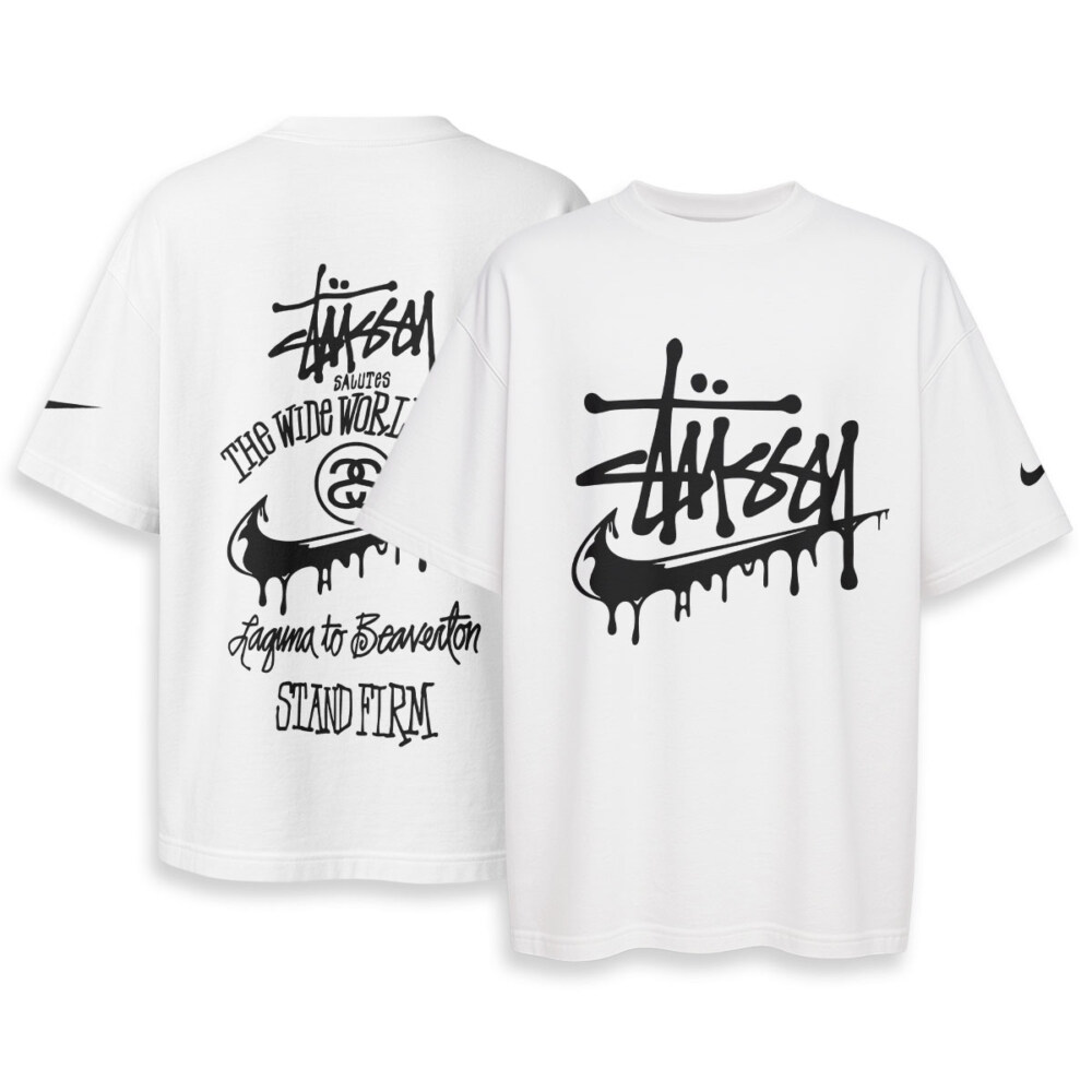 Stussy, NIKE - Oversized Boxy Tee