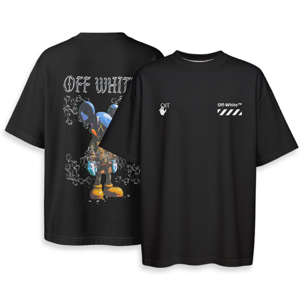 OFF WHITE, Mickey Kaws - Oversized Boxy Tee