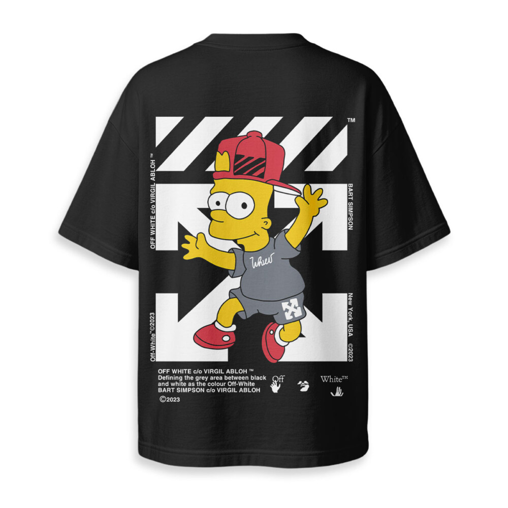 OFF WHITE, Bart Simpson - Oversized Boxy Tee