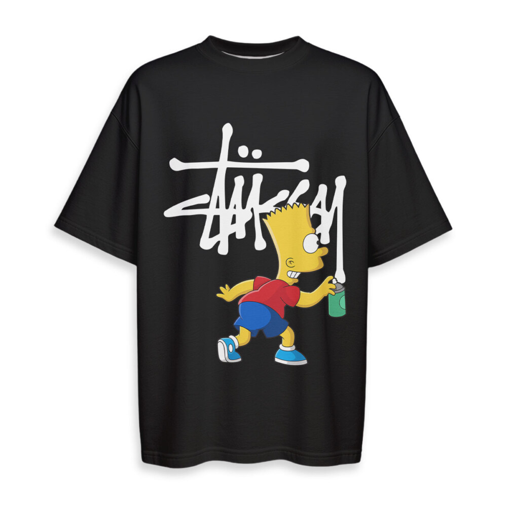 STUSSY, Bart Simpson - Oversized Boxy Tee