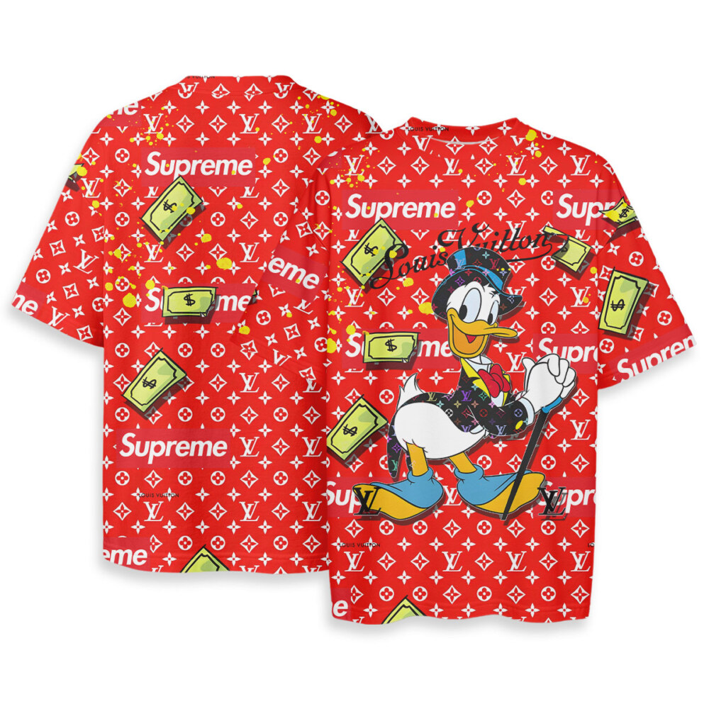 Donald Duck, LOUIS VUITTON - Oversized Boxy Tee