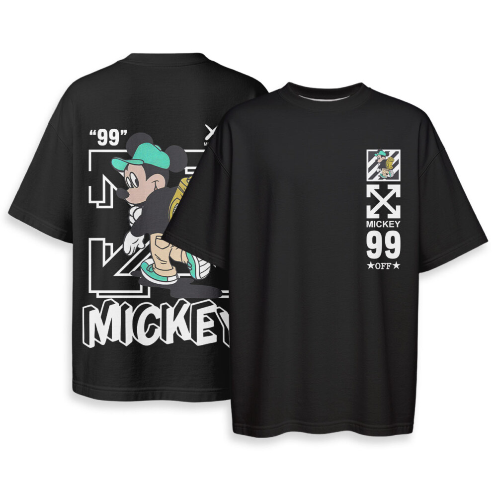 OFF WHITE, Mickey Mouse - Oversized Boxy Tee