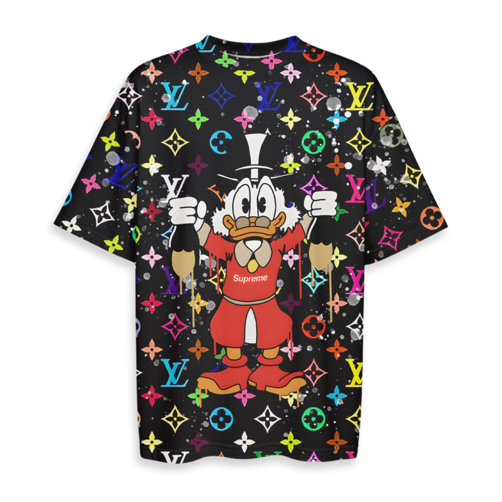 Donald Duck, L.Vuitton - Oversized Boxy Tee
