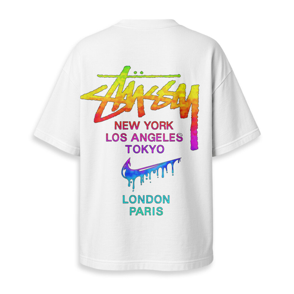 STUSSY, NIKE - Oversized Boxy Tee