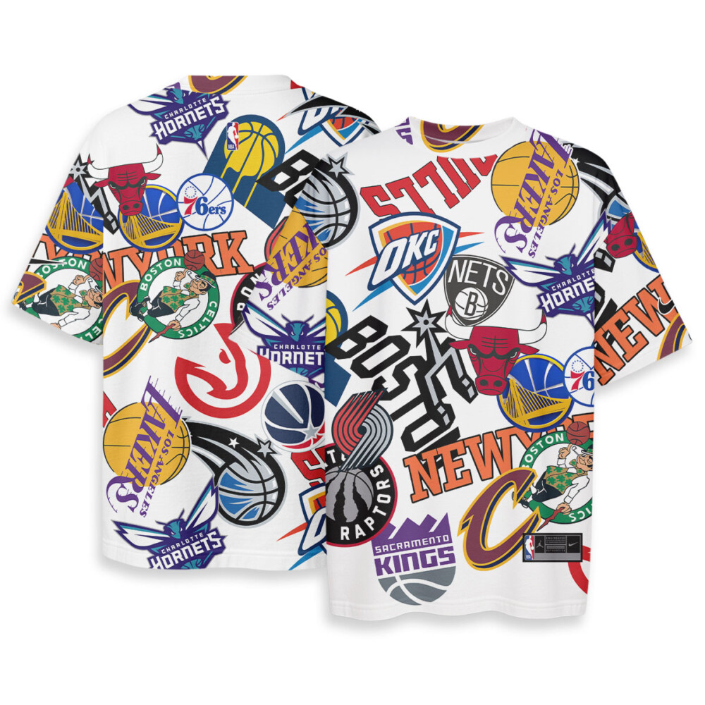 NBA Logo Teams - Oversized Boxy Tee