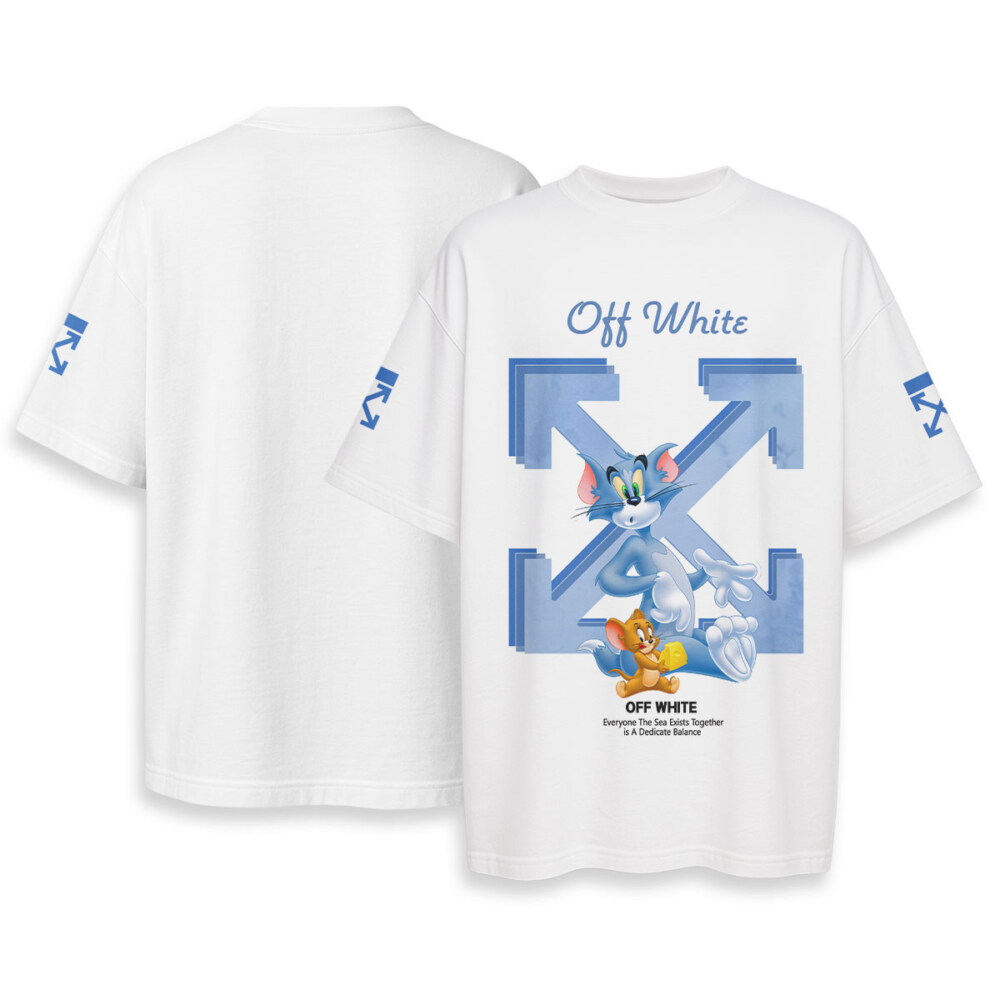 OFF WHITE, Tom and Jerry - Oversized Boxy Tee