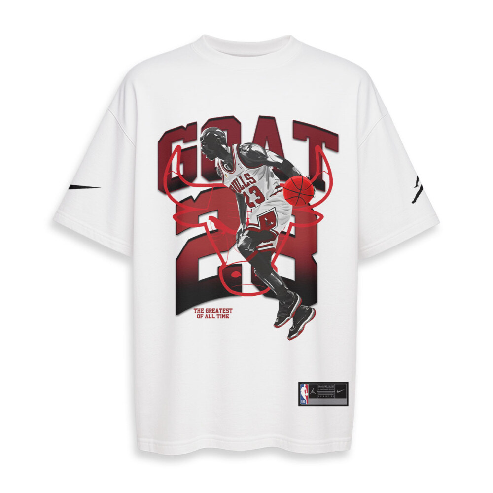 Michael Jordan, Chicago Bulls - Oversized Boxy Tee