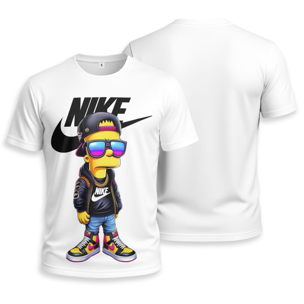 NIKE, Bart Simpson Unisex T-shirt - Regular Fit