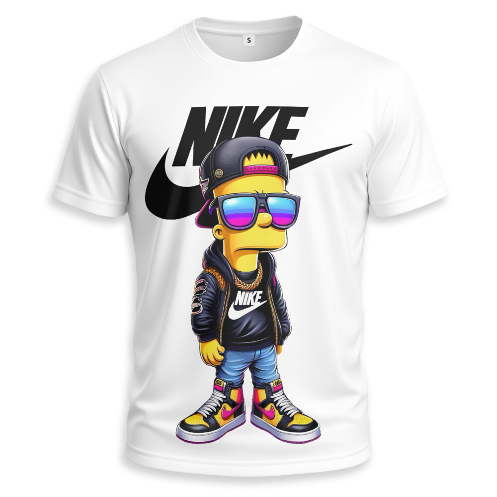 NIKE, Bart Simpson Unisex T-shirt - Regular Fit