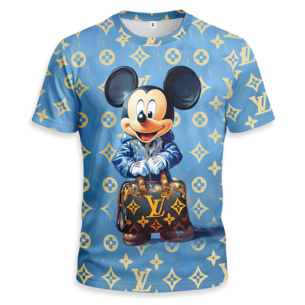LOUIS VUITTON, Mickey Mouse Unisex T-shirt - Regular Fit