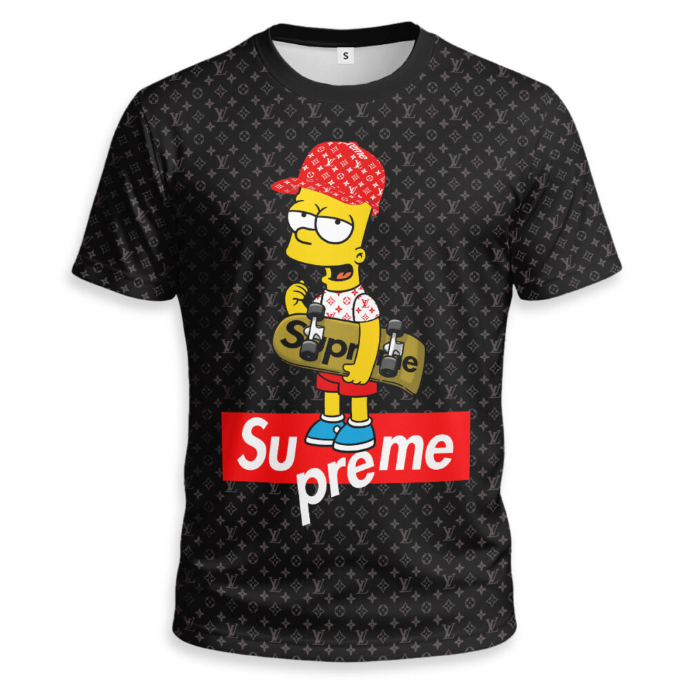 SUPREME, Bart Simpson Unisex T-shirt - Regular Fit