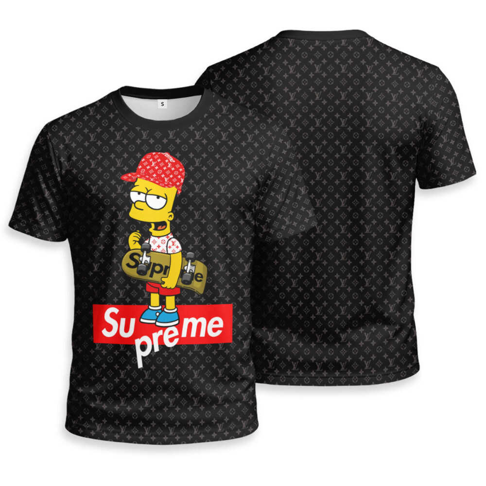 SUPREME, Bart Simpson Unisex T-shirt - Regular Fit