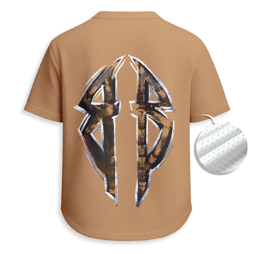 Balenciaga - Unisex V-Neck Mesh Tee - Relaxed Fit