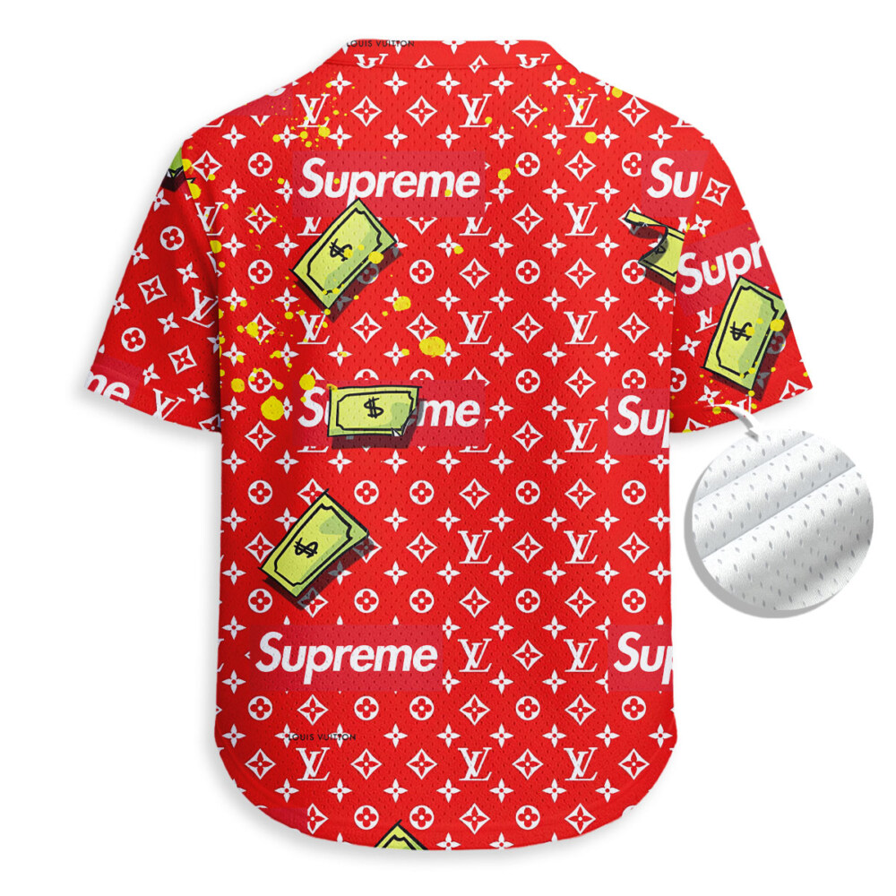 Donald Duck, LOUIS VUITTON - Unisex V-Neck Mesh Tee - Relaxed Fit