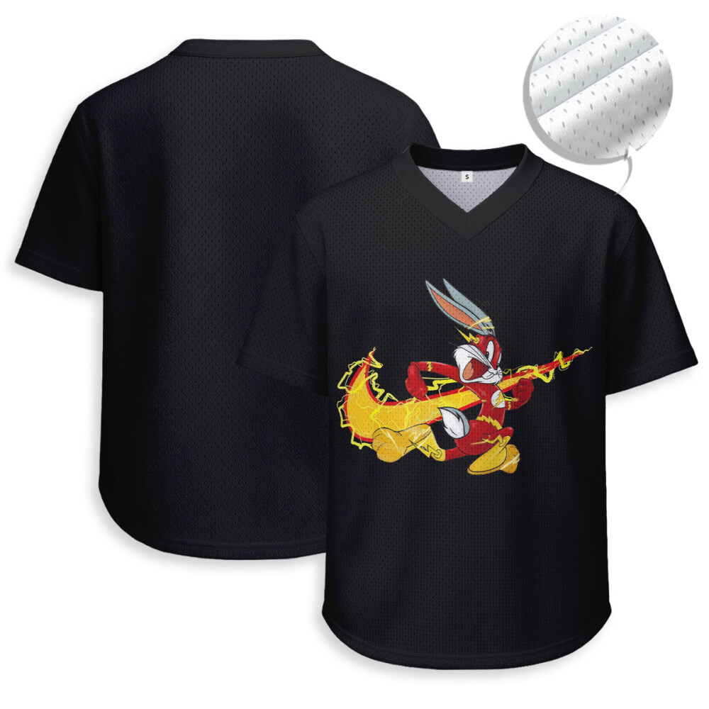 NIKE, Bugs Bunny - Unisex V-Neck Mesh Tee - Relaxed Fit