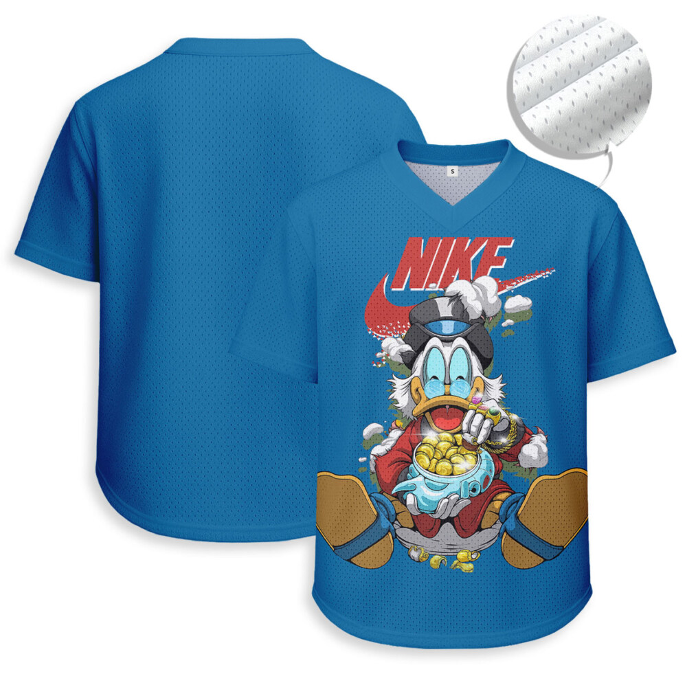 Nike x Donald Duck - Unisex V-Neck Mesh Tee - Relaxed Fit
