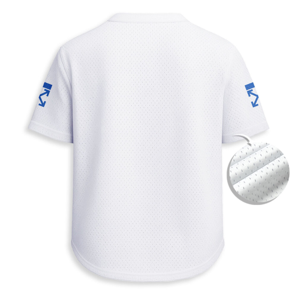 OFF WHITE, Tom and Jerry - Unisex V-Neck Mesh Tee - Relaxed Fit