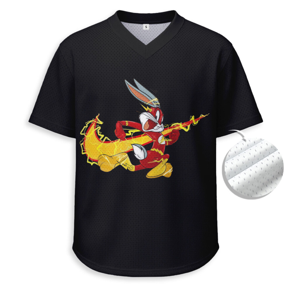 NIKE, Bugs Bunny - Unisex V-Neck Mesh Tee - Relaxed Fit