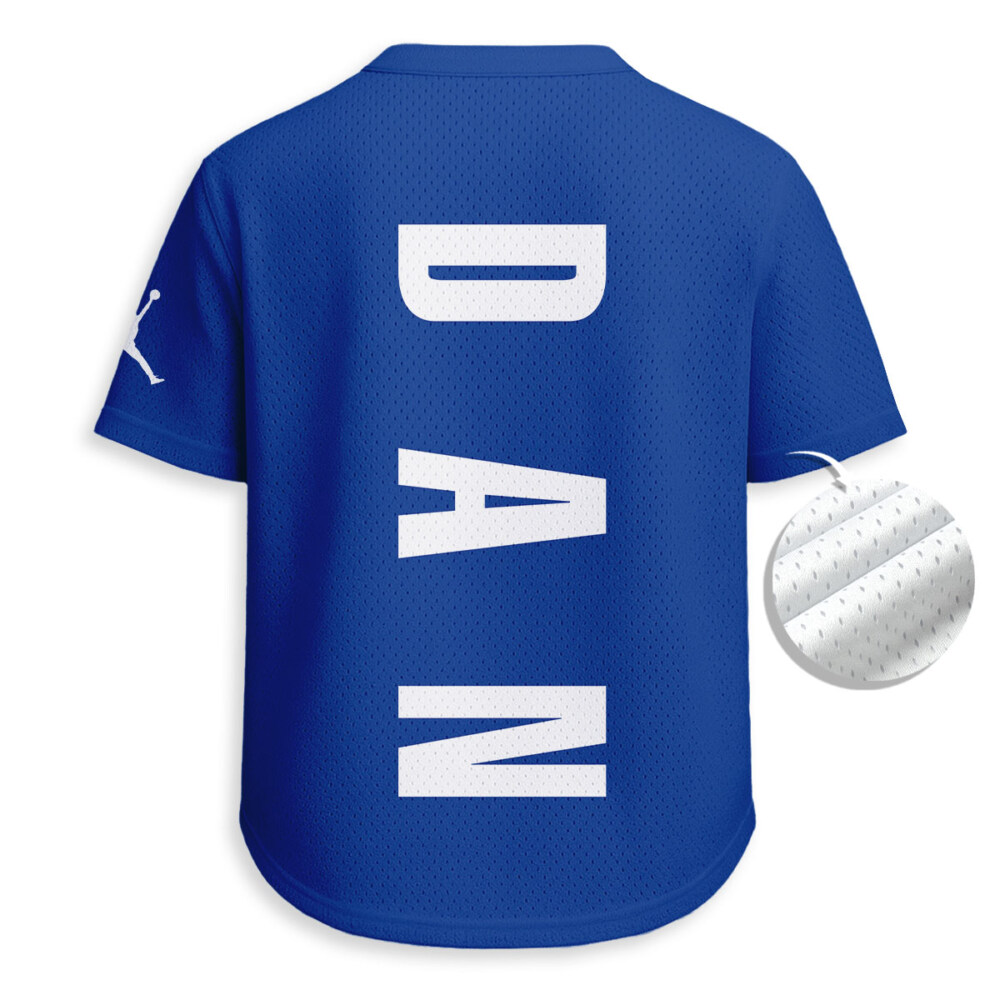 JORDAN - Unisex V-Neck Mesh Tee - Relaxed Fit