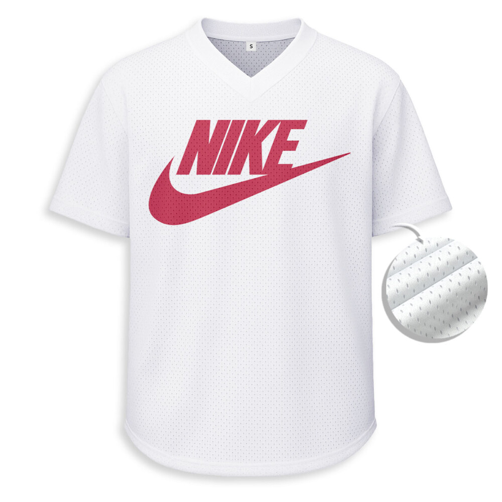 NIKE - Unisex V-Neck Mesh Tee - Relaxed Fit