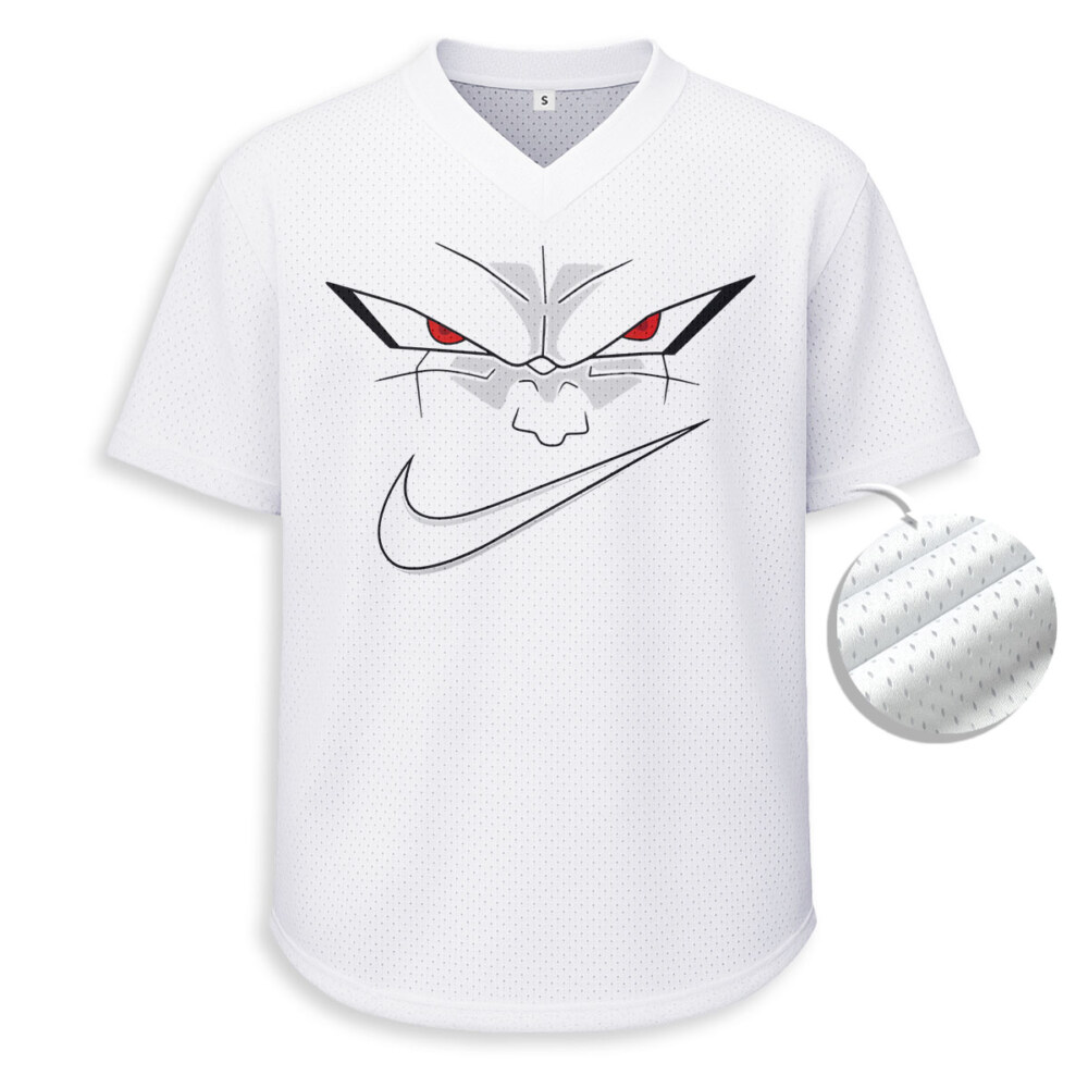 NIKE, Dragon Balls - Unisex V-Neck Mesh Tee - Relaxed Fit