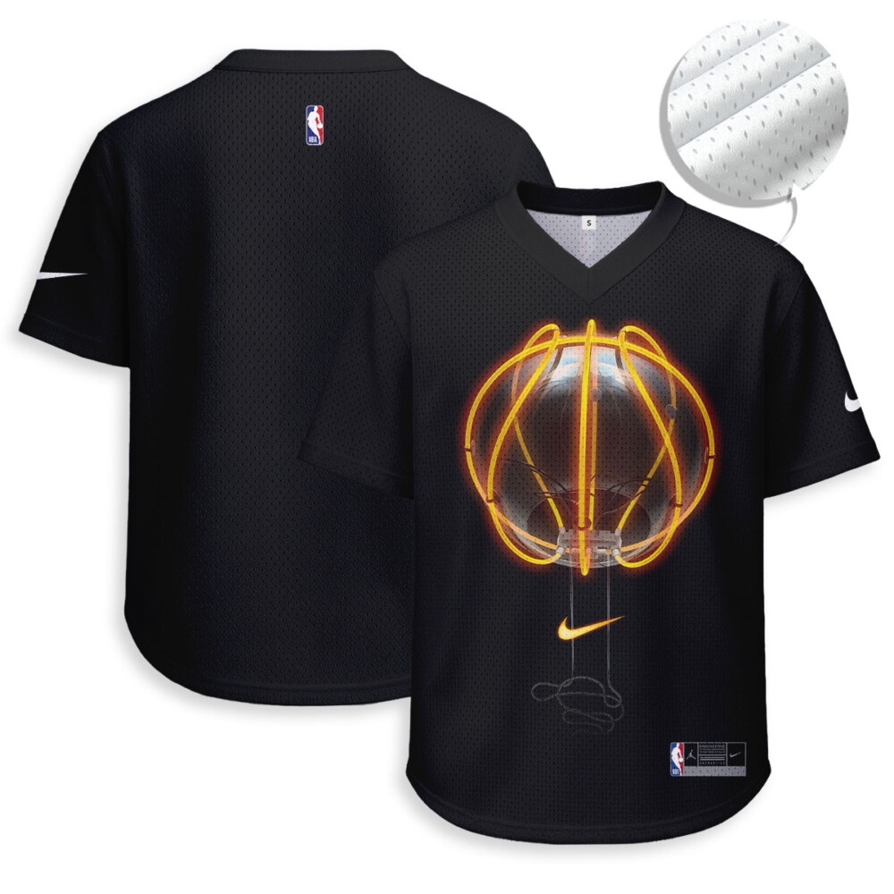 Basketball - Unisex V-Neck Mesh Tee - Relaxed Fit