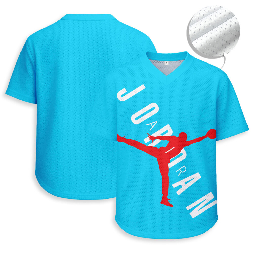 Jordan - Unisex V-Neck Mesh Tee - Relaxed Fit