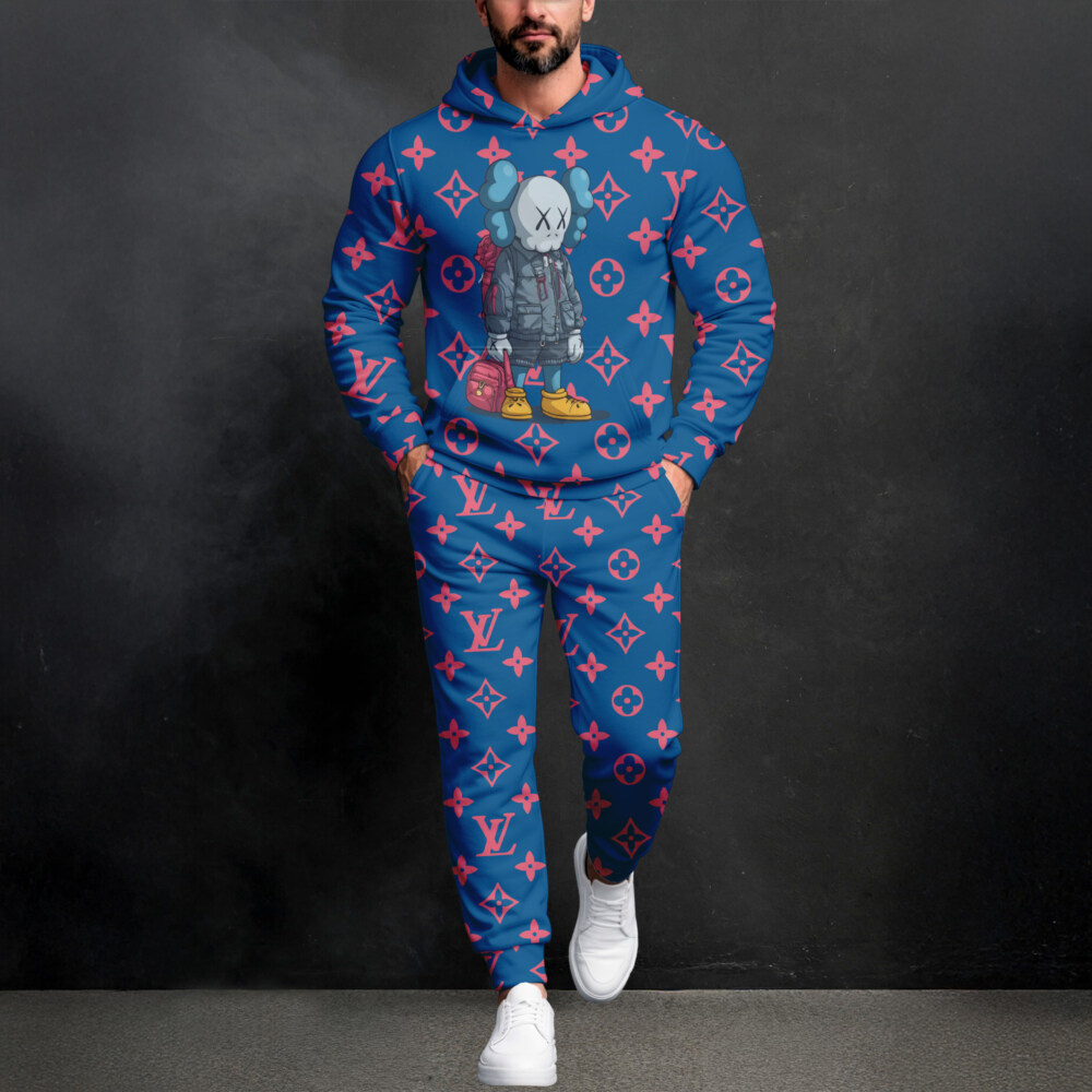 LOUIS VUITTON, Kaws - Unisex Hoodie Joggers Set