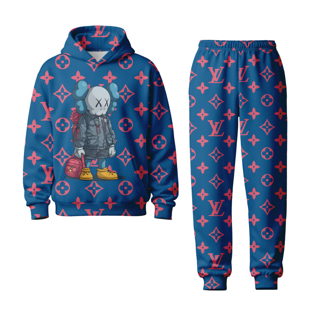LOUIS VUITTON, Kaws - Unisex Hoodie Joggers Set