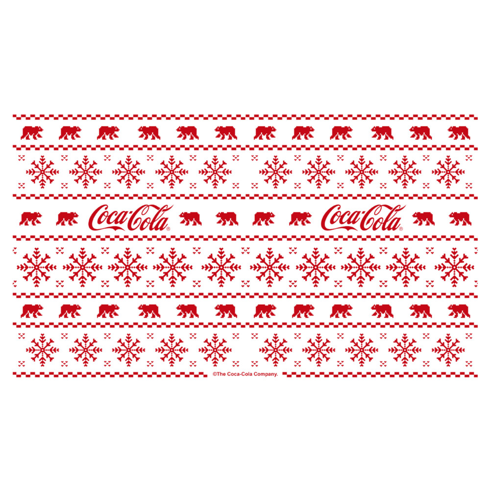 Coca Cola Christmas Logo Sweater Print  Adult Stainless Steel Water Bottle