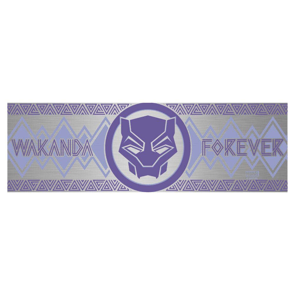 Marvel: Black Panther: Wakanda Forever Purple Logo  Adult Stainless Steel Tumbler w/Lid