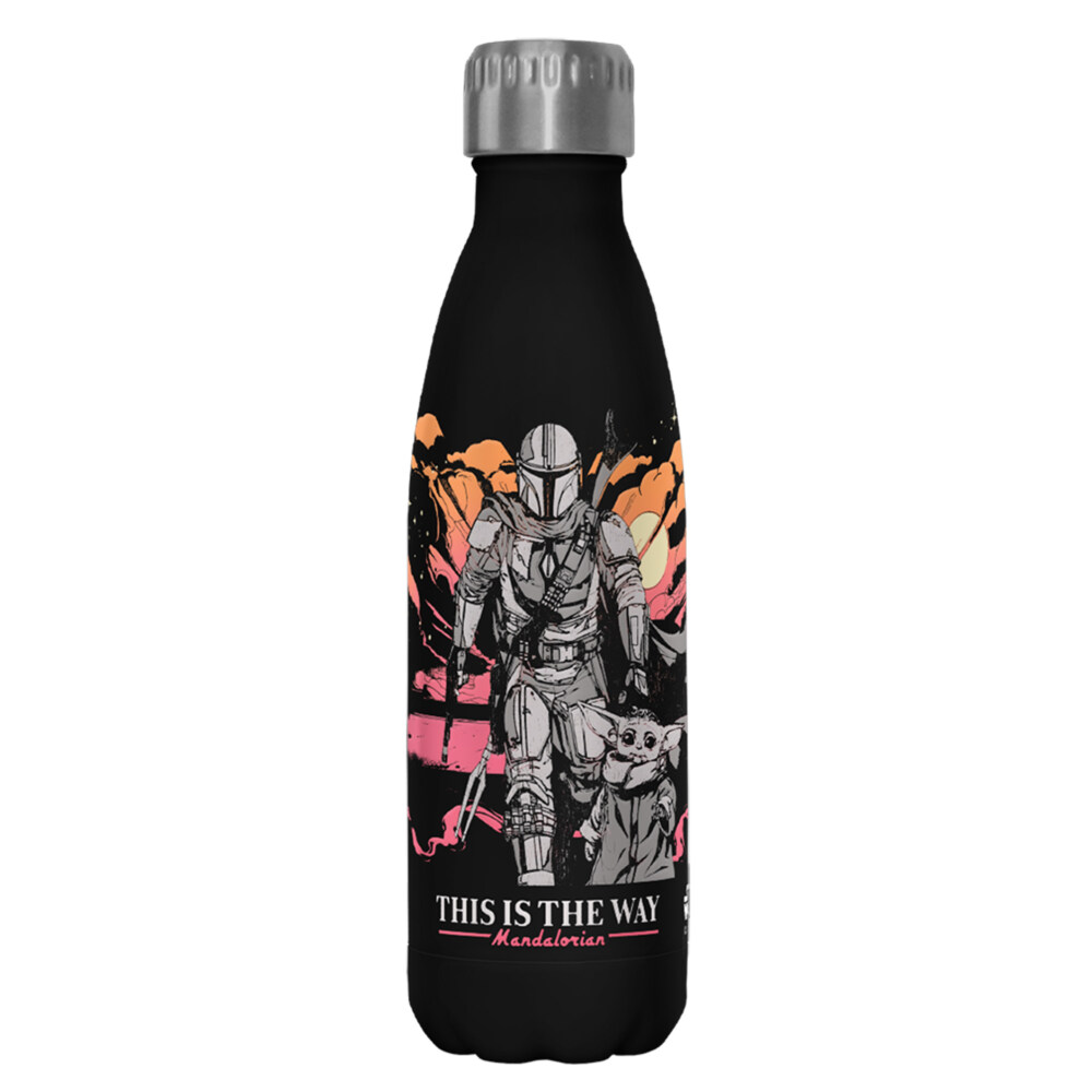 Star Wars: The Mandalorian Hero's of the Galaxy  Adult Stainless Steel Water Bottle