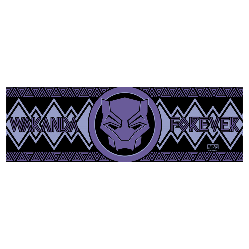 Marvel: Black Panther: Wakanda Forever Purple Logo  Adult Stainless Steel Tumbler w/Lid