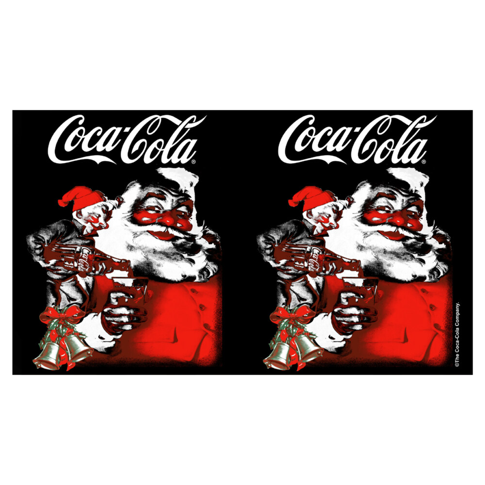 Coca Cola Christmas Santa Claus and Elf  Adult Stainless Steel Water Bottle