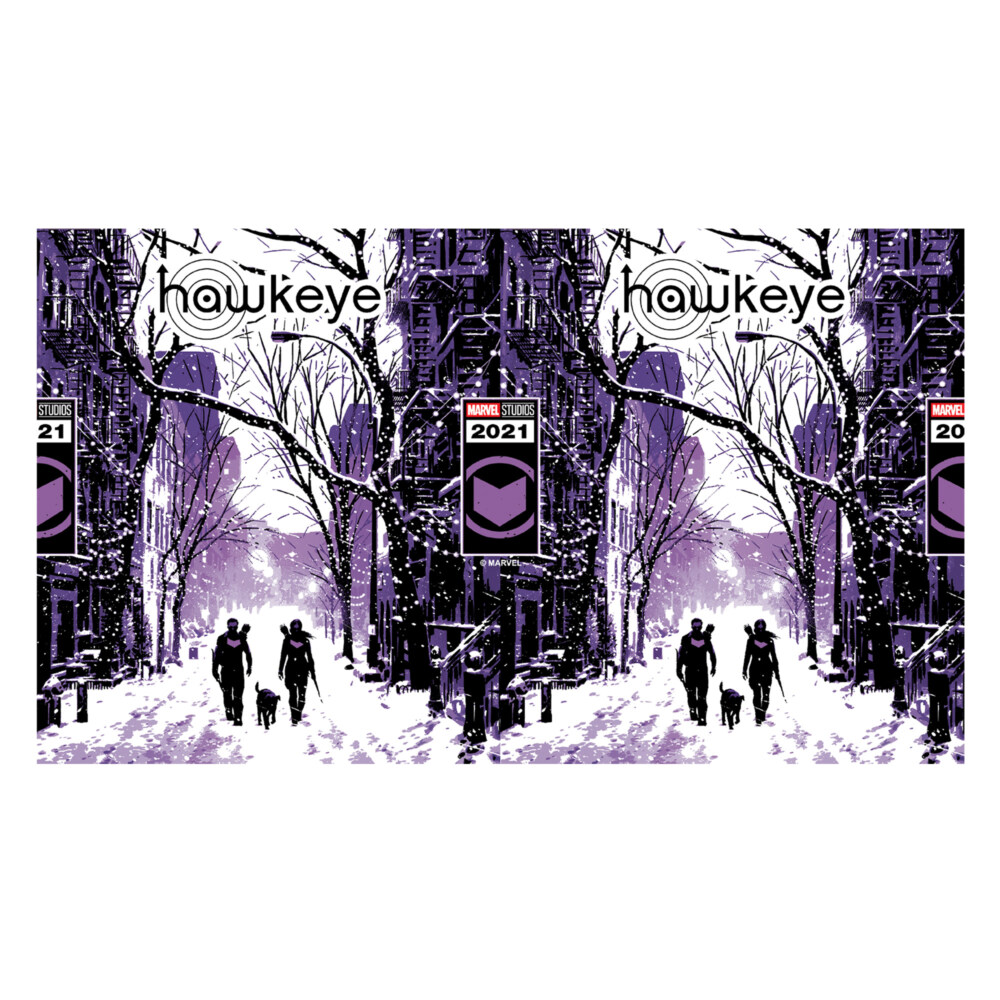 Marvel Hawkeye Purple Winter Poster  Adult Stainless Steel Water Bottle