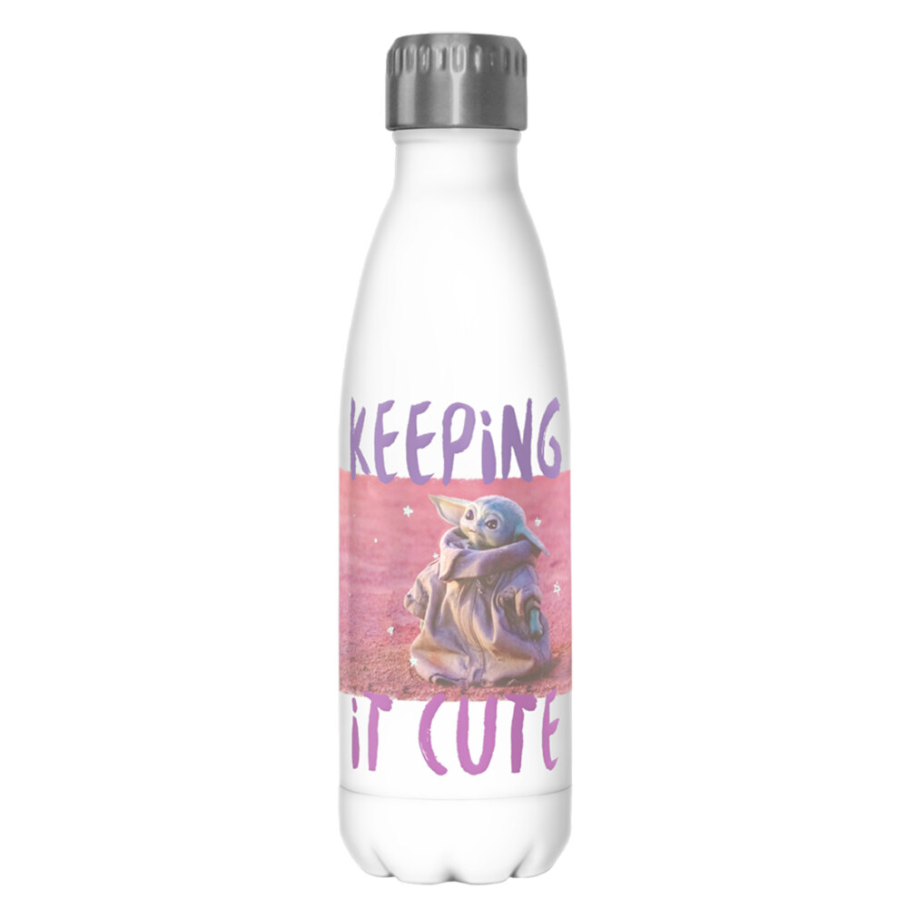 Star Wars: The Mandalorian The Child Keeping It Cute  Adult Stainless Steel Water Bottle