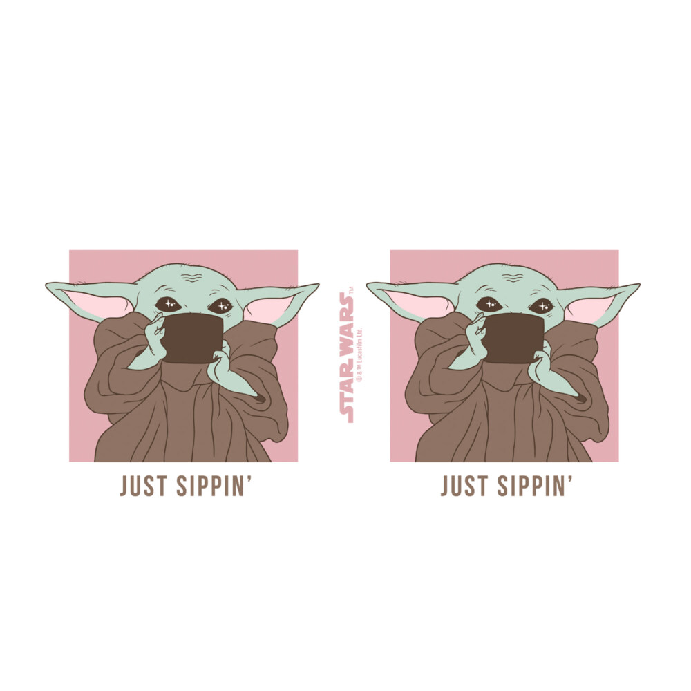 Star Wars: The Mandalorian The Child Just Sippin  Adult Stainless Steel Water Bottle