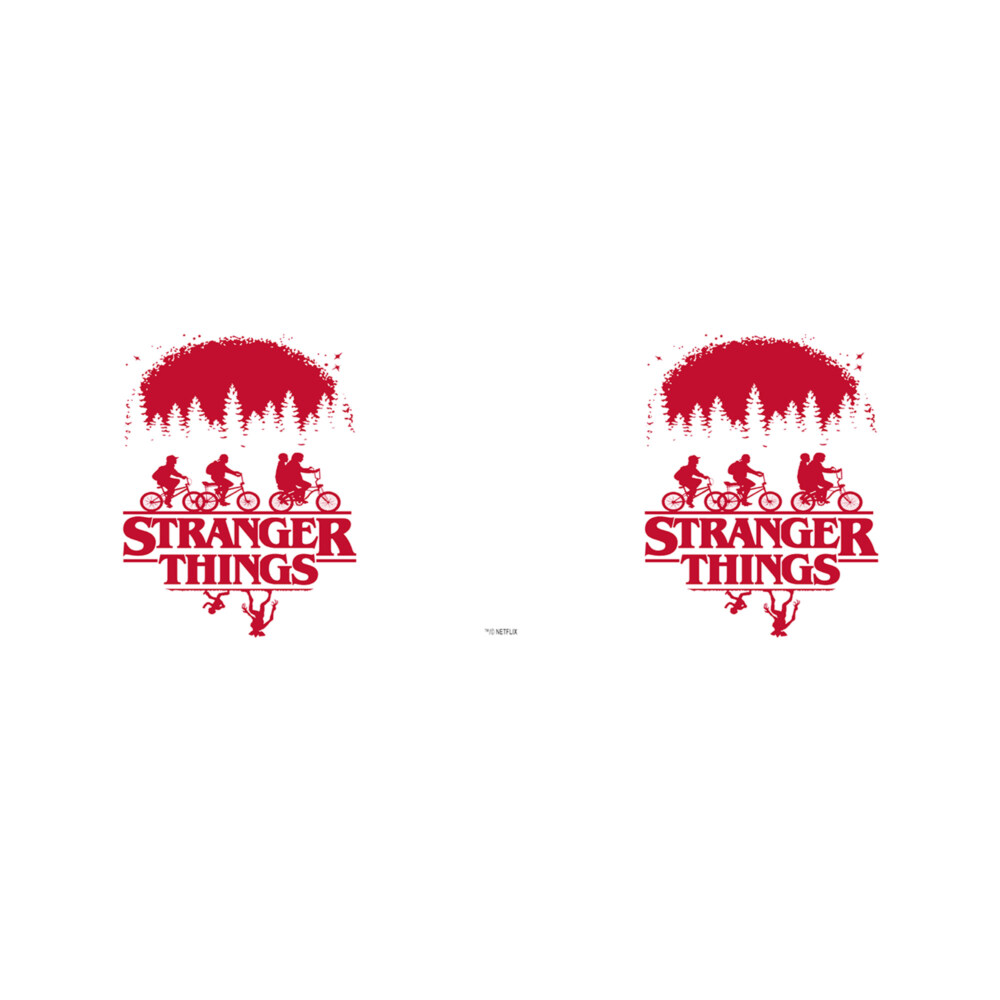 Stranger Things Bike Ride Silhouettes  Adult Stainless Steel Tumbler w/Lid