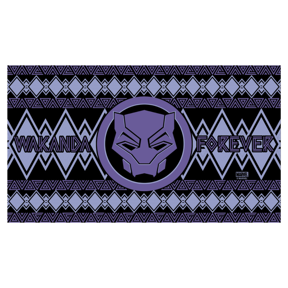 Marvel: Black Panther: Wakanda Forever Purple Logo  Adult Stainless Steel Water Bottle