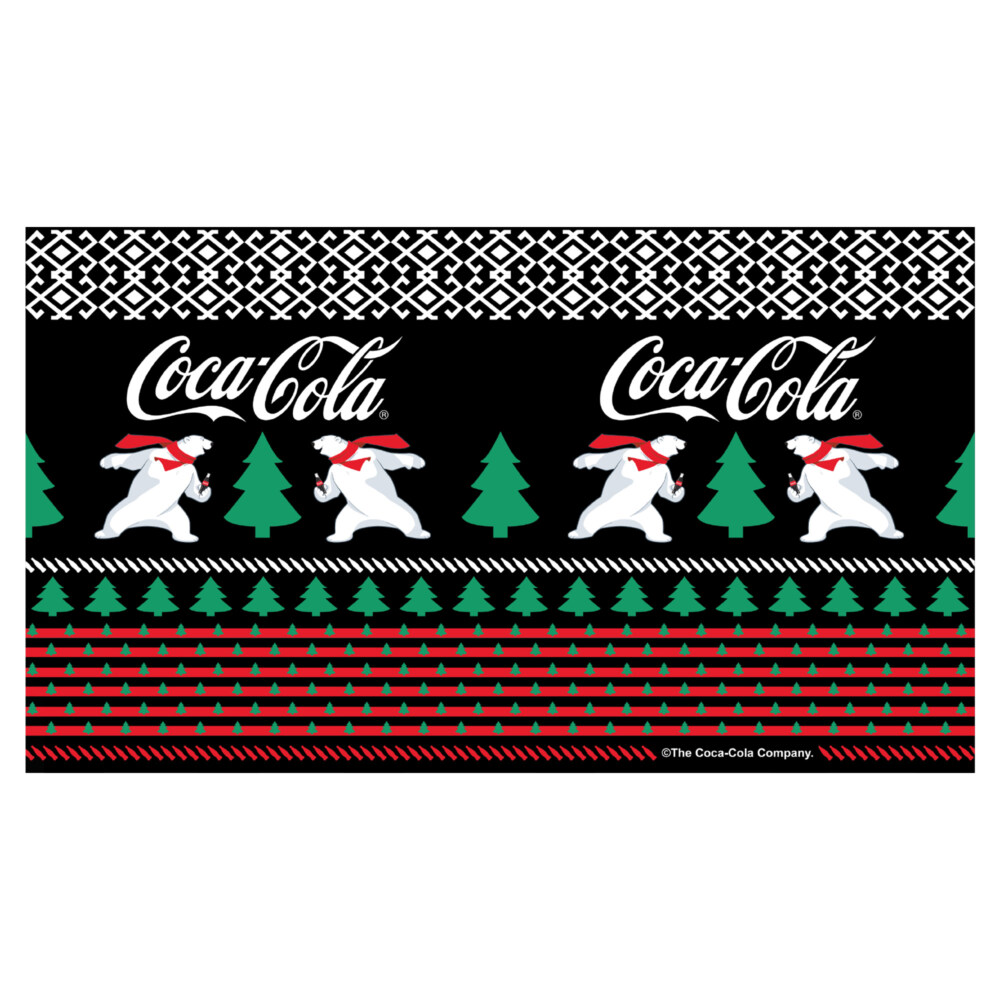 Coca Cola Christmas Polar Bears Sweater Print  Adult Stainless Steel Water Bottle