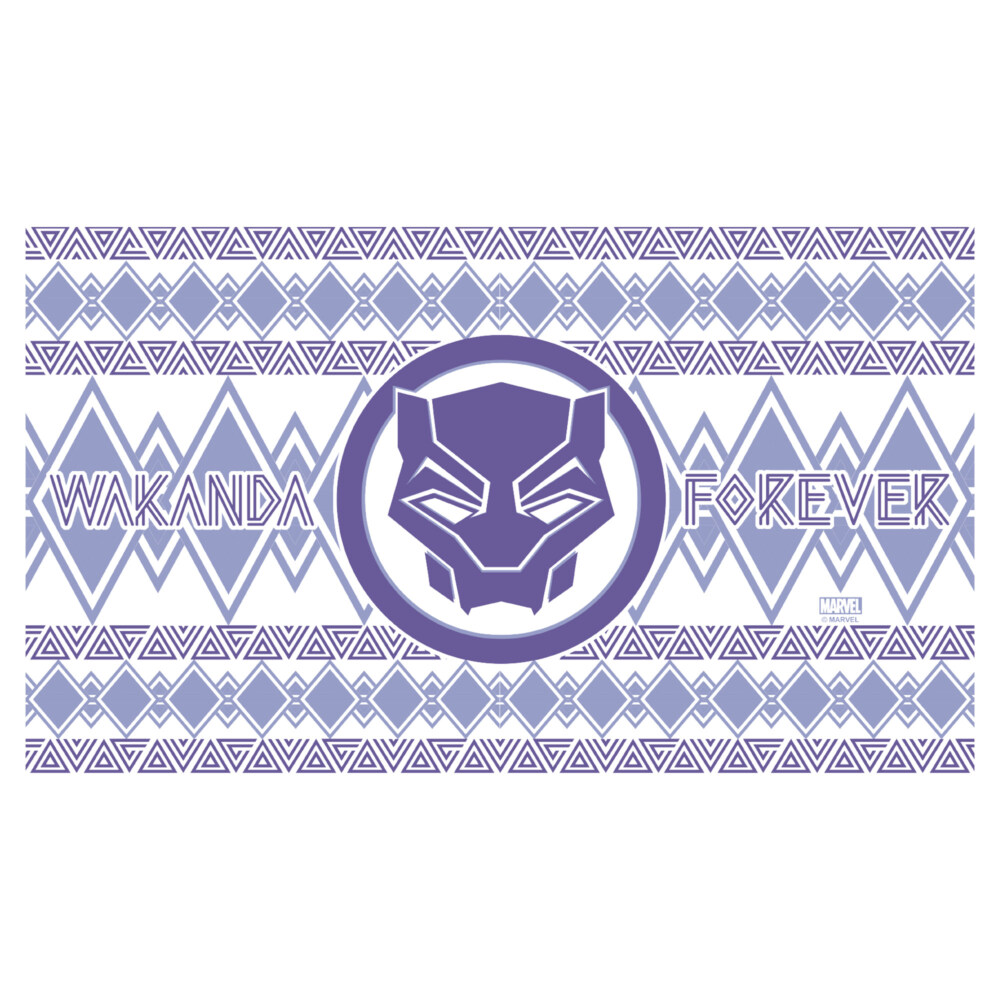 Marvel: Black Panther: Wakanda Forever Purple Logo  Adult Stainless Steel Water Bottle