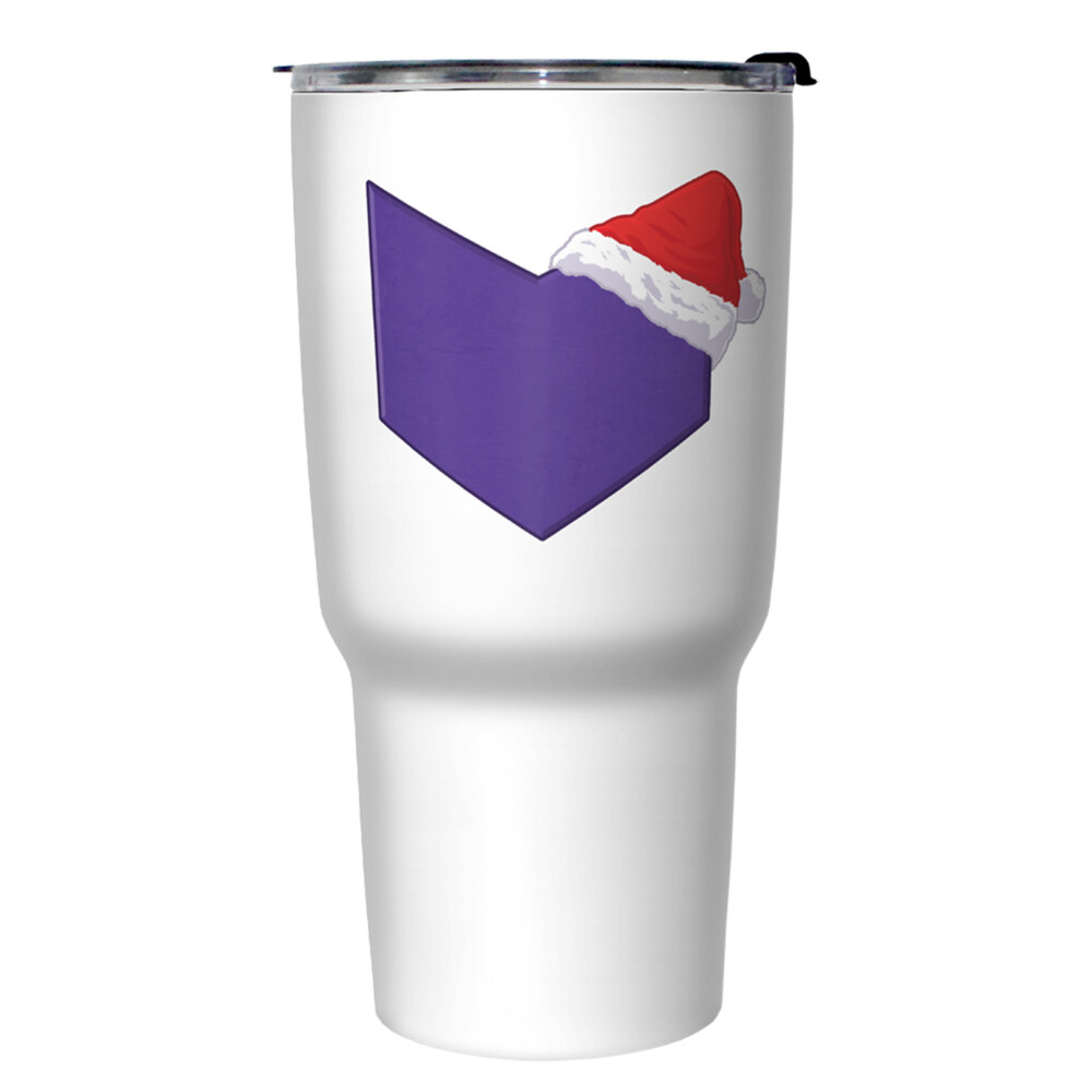 Marvel Hawkeye Arrow Logo Santa Hat  Adult Stainless Steel Tumbler w/Lid