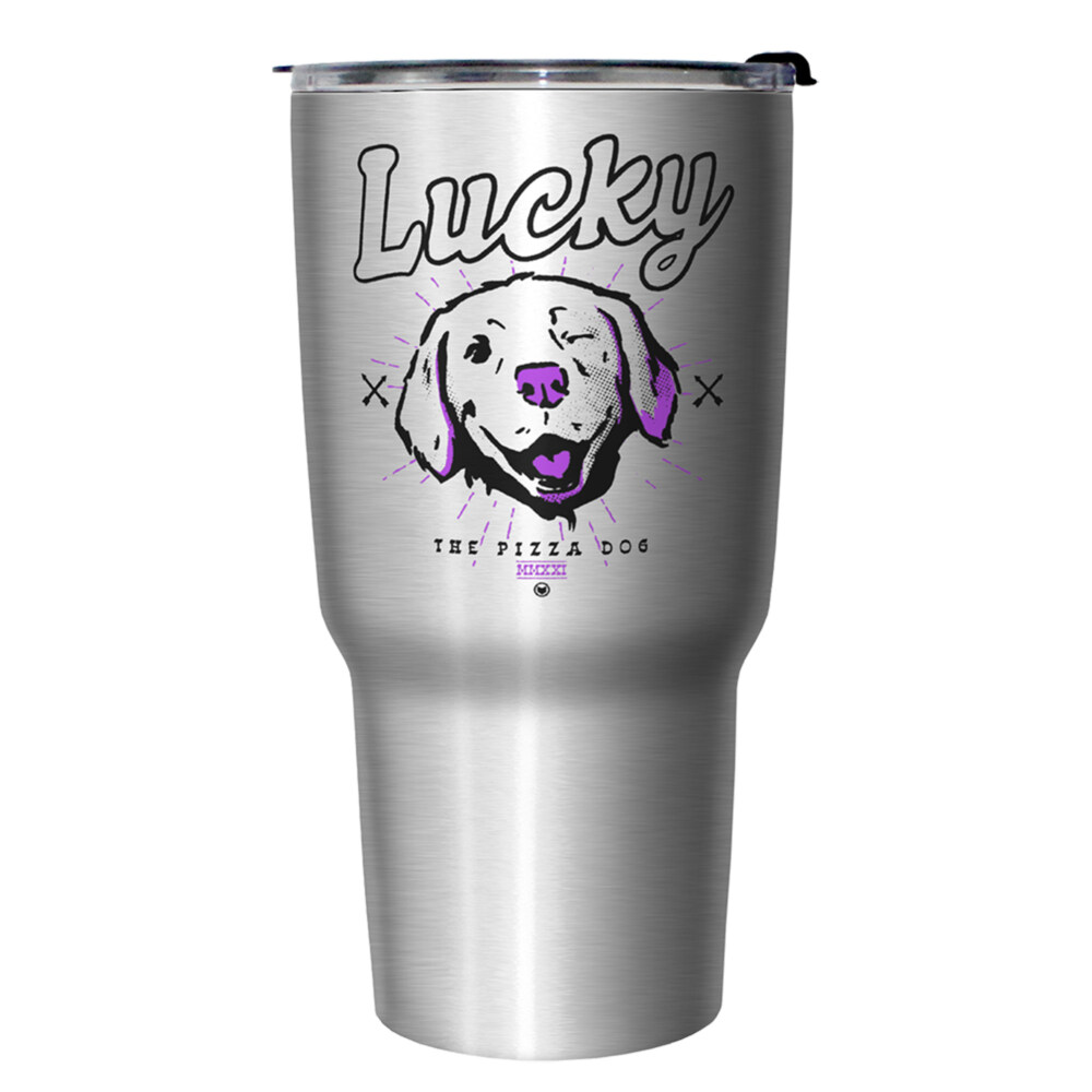 Marvel Hawkeye Lucky the Pizza Dog  Adult Stainless Steel Tumbler w/Lid