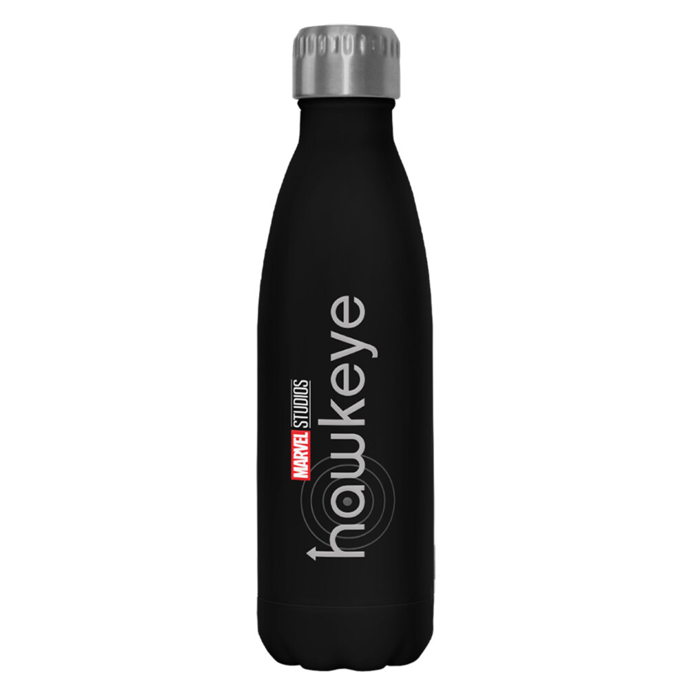 Marvel Hawkeye Simple Gray Logo  Adult Stainless Steel Water Bottle