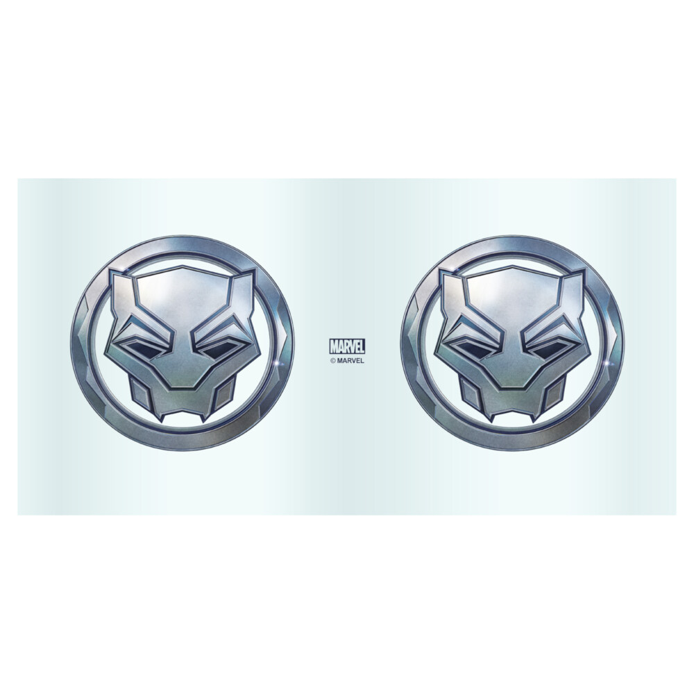 Marvel: Black Panther: Wakanda Forever Vibranium Panther Logo  Adult Tritan Can Shaped Drinking Cup